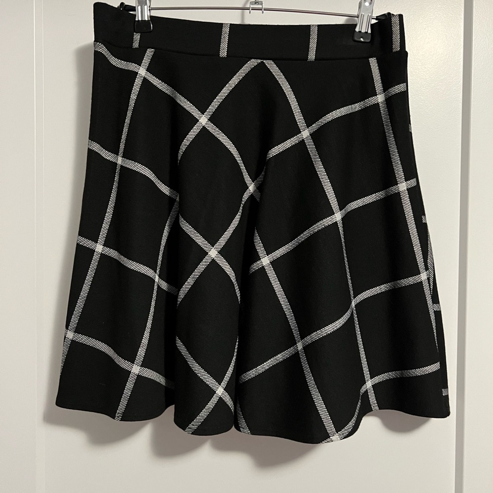 EUC From Rachel Skater Skirt | Black/White | Size L